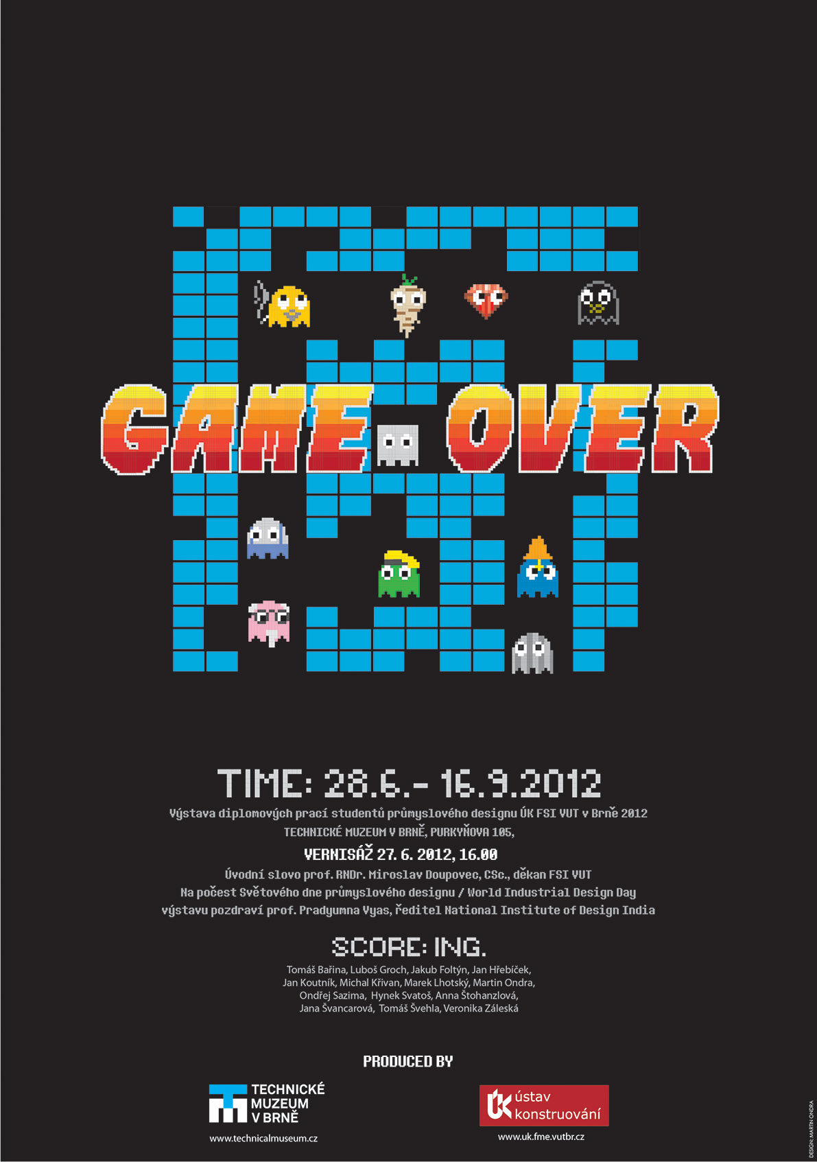 Game Over - plakát k výstavě